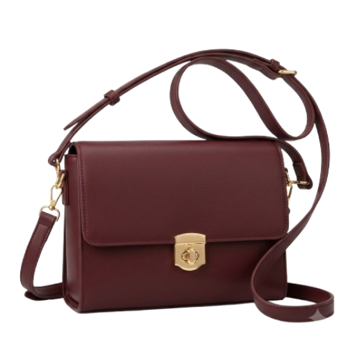 COSNOV DEEP BURGUNDY TOTE BAG
