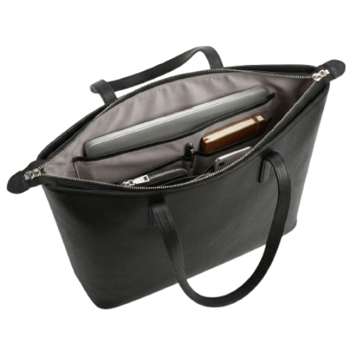 COSNOV BLACK FAUX LEATHER HANDBAG
