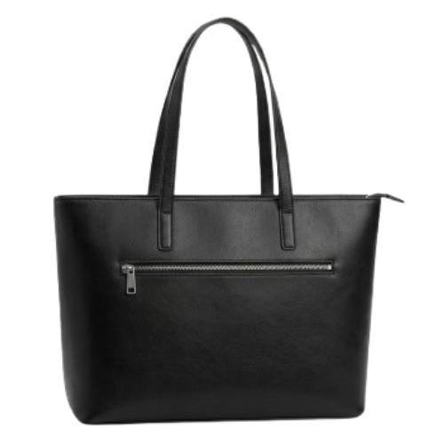 COSNOV BLACK FAUX LEATHER HANDBAG
